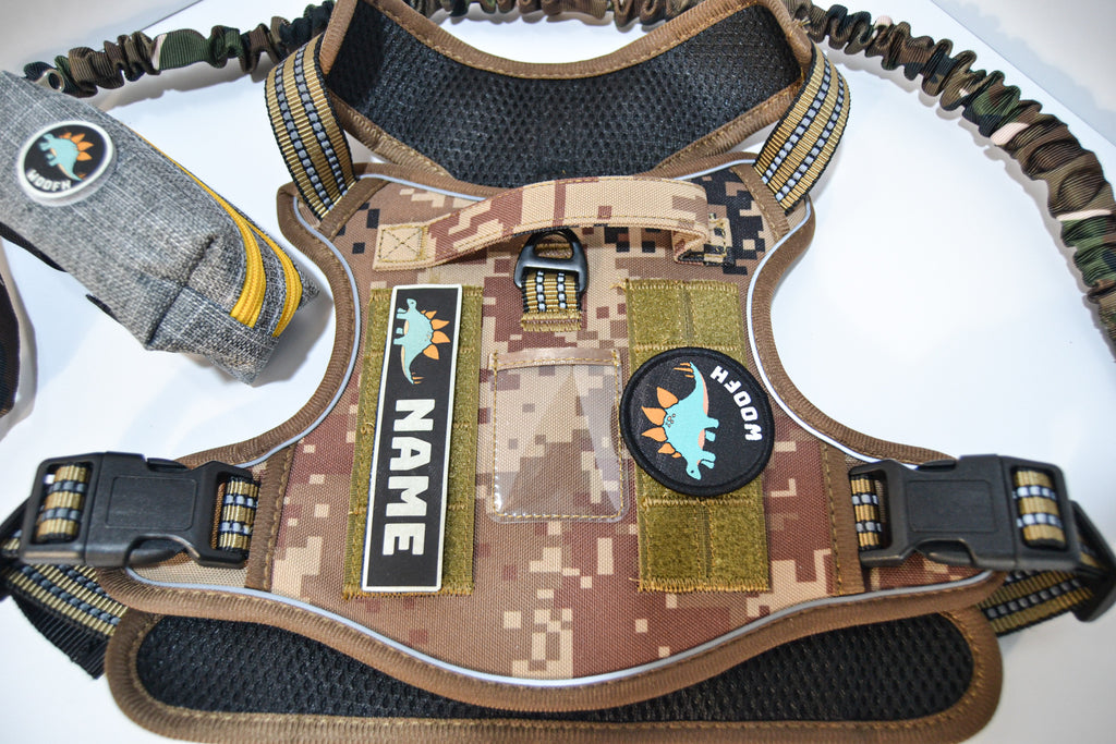 Kit Arnés Woofh K9 Combat – Camo forest Edition