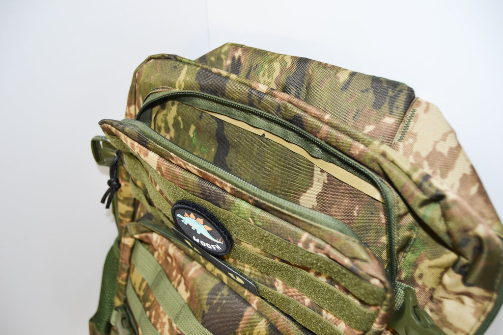 Mochila Táctica Woofh Recon 40L – Woodland Camo Edition