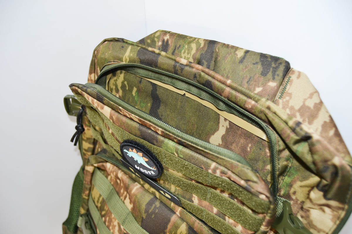 Mochila Táctica Woofh Recon 40L – Woodland Camo Edition