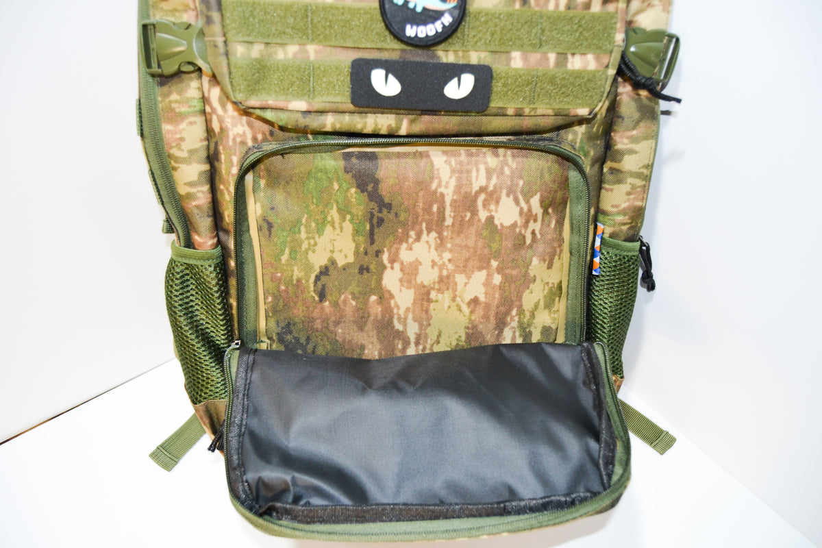 Mochila Táctica Woofh Recon 40L – Woodland Camo Edition