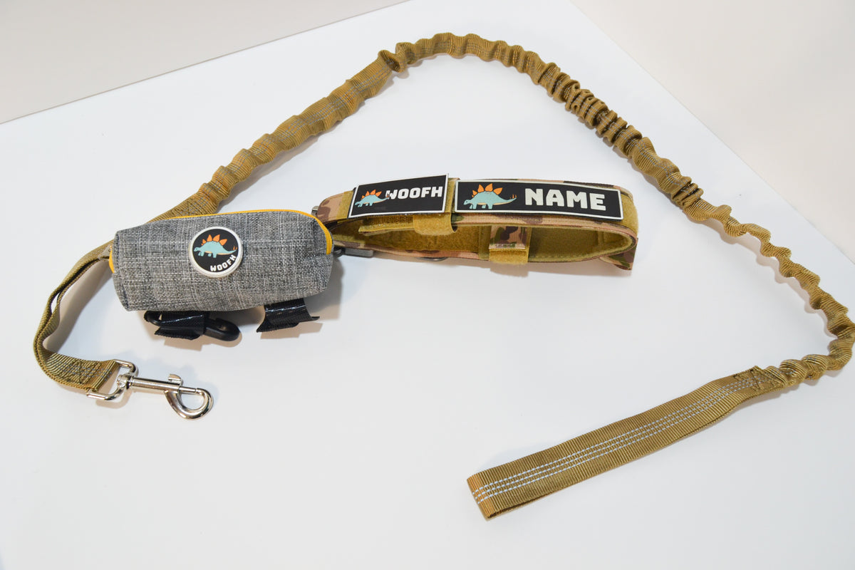 Kit de collar MEDIANO Woofh K9 – Multi-Camo Edition