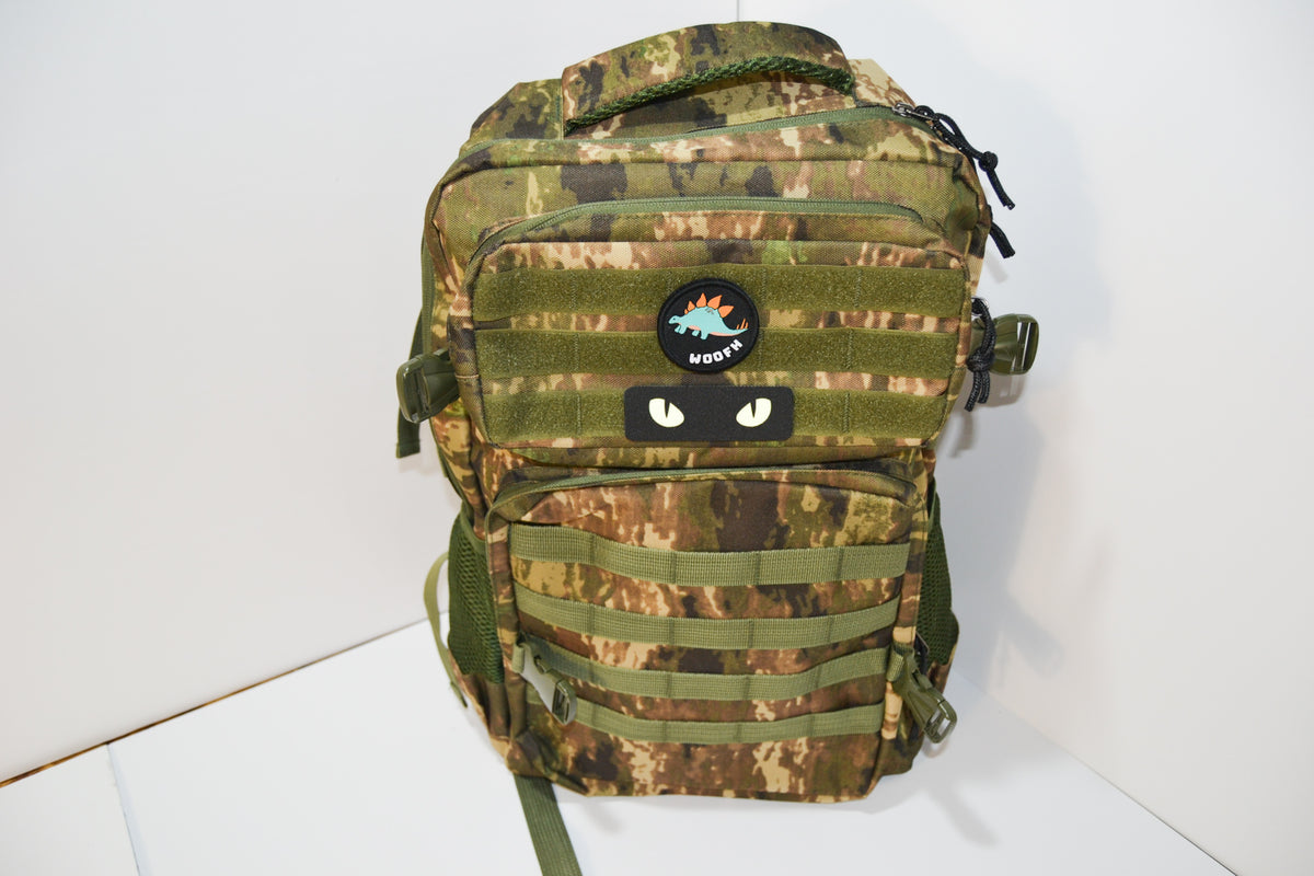 Mochila Táctica Woofh Recon 40L – Woodland Camo Edition